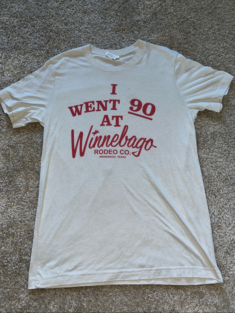 Dale Brisby- Bella Canvas White Tee with Red Winnebago Rodeo Graphic- UNISEX
